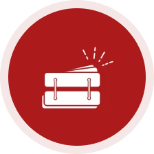 Book symbol with pages flipping